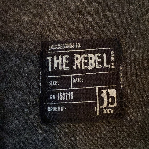 Joe’s Jeans Boys ColorBlock Raglan Hoodie, Black & Grey, Zip Front, Size L/6 NWT - Picture 10 of 11